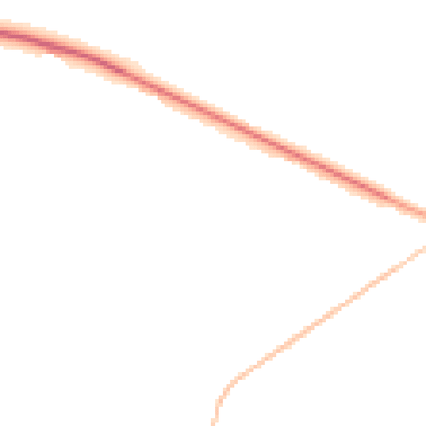 Night-time road noise heatmap for BS8 3UD