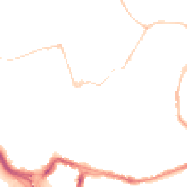 Night-time road noise heatmap for BS8 4EJ