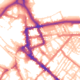 Daytime road noise heatmap for CA1 1AE