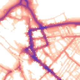 Daytime road noise heatmap for CA1 1AF