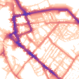 Daytime road noise heatmap for CA1 1AJ