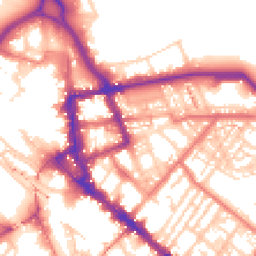 Daytime road noise heatmap for CA1 1BB
