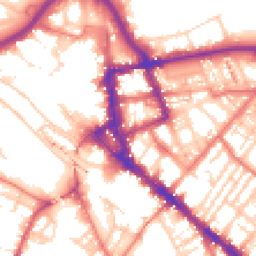 Daytime road noise heatmap for CA1 1DH
