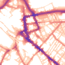 Daytime road noise heatmap for CA1 1DN