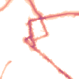 Night-time road noise heatmap for CA1 1DN