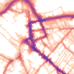 Daytime road noise heatmap for CA1 1DP