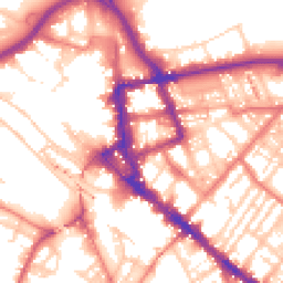 Daytime road noise heatmap for CA1 1DQ