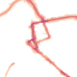 Night-time road noise heatmap for CA1 1DQ