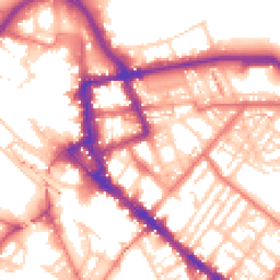 Daytime road noise heatmap for CA1 1DR