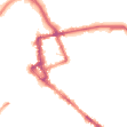 Night-time road noise heatmap for CA1 1DR