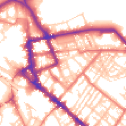 Daytime road noise heatmap for CA1 1DU