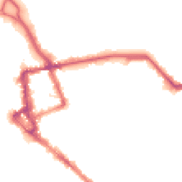 Night-time road noise heatmap for CA1 1EA