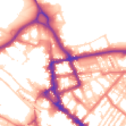 Daytime road noise heatmap for CA1 1EJ