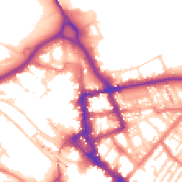 Daytime road noise heatmap for CA1 1ER