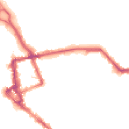 Night-time road noise heatmap for CA1 1HL