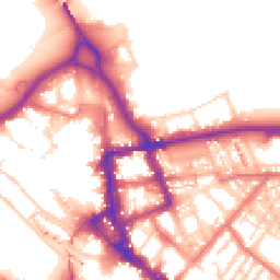 Daytime road noise heatmap for CA1 1HZ