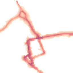 Night-time road noise heatmap for CA1 1HZ