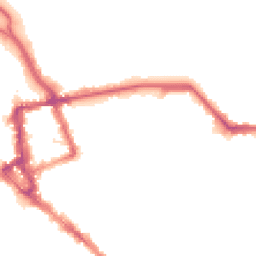 Night-time road noise heatmap for CA1 1JY