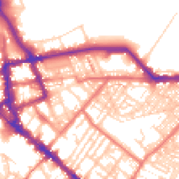 Daytime road noise heatmap for CA1 1LA