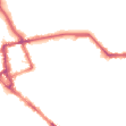 Night-time road noise heatmap for CA1 1LA