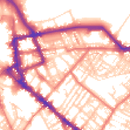 Daytime road noise heatmap for CA1 1LB