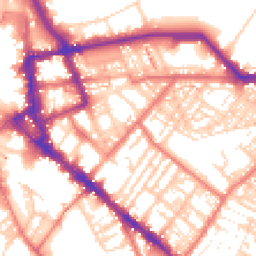 Daytime road noise heatmap for CA1 1LE