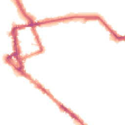 Night-time road noise heatmap for CA1 1LE