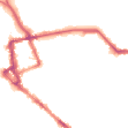 Night-time road noise heatmap for CA1 1NG
