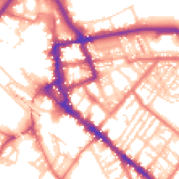 Daytime road noise heatmap for CA1 1NL
