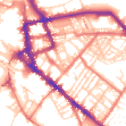 Daytime road noise heatmap for CA1 1PB