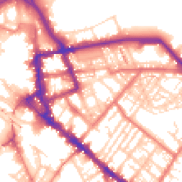Daytime road noise heatmap for CA1 1PX