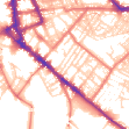 Daytime road noise heatmap for CA1 1SQ