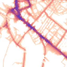 Daytime road noise heatmap for CA1 1SR