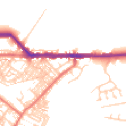 Daytime road noise heatmap for CA1 2AX