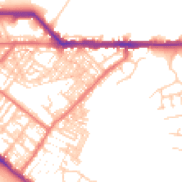 Daytime road noise heatmap for CA1 2DD