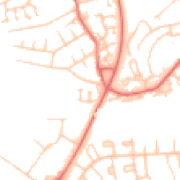 Daytime road noise heatmap for CA1 2FU