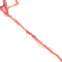 Night-time road noise heatmap for CA1 2GT