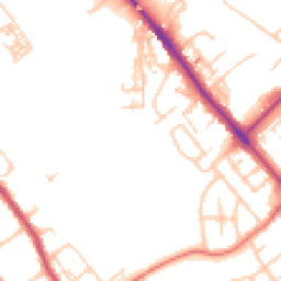 Daytime road noise heatmap for CA1 2NU