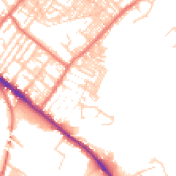 Daytime road noise heatmap for CA1 2NY