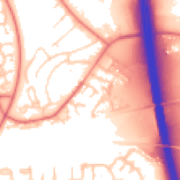 Daytime road noise heatmap for CA1 2PG