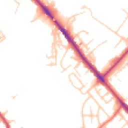 Daytime road noise heatmap for CA1 2QF