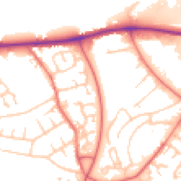 Daytime road noise heatmap for CA1 2SH