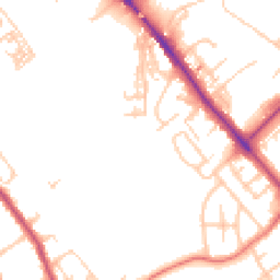 Daytime road noise heatmap for CA1 2SS