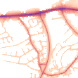 Daytime road noise heatmap for CA1 2TG
