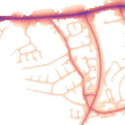 Daytime road noise heatmap for CA1 2TH
