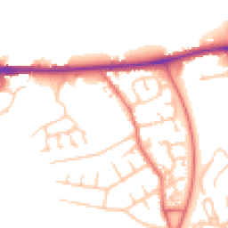 Daytime road noise heatmap for CA1 2UD