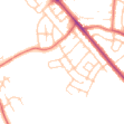 Daytime road noise heatmap for CA1 3BU