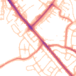 Daytime road noise heatmap for CA1 3DQ