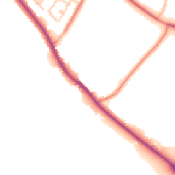 Daytime road noise heatmap for CA1 3DX