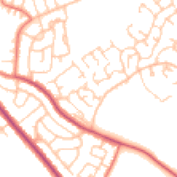 Daytime road noise heatmap for CA1 3HY
